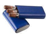 Burgos Blue Leather Cigar Case