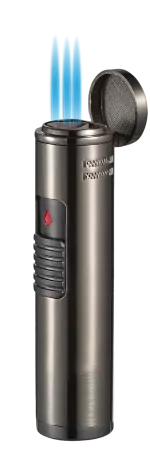 Cobra Triple Flame Cigar Lighter - Gunmetal