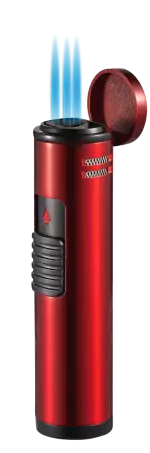 Cobra Triple Flame Cigar Lighter - Red