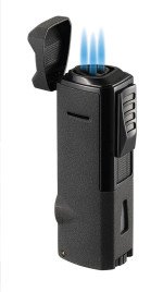 Colonel Triple Flame Torch Lighter - Black Crackle
