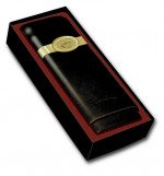 Craftsman's Bench 3-Cigar Leather Case Churchill - Black
