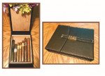 Csonka Cigar Companion Expresso Black Leather Travel Humidor