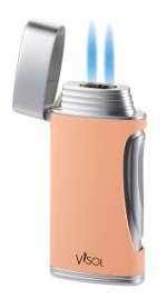 DuoMatt Salmon Double Flame Cigar Lighter