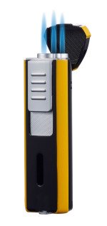 Enigma Triple Flame Cigar Lighter Yellow