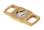 Gold Precision Made Guillotine Cigar Cutter w/ Etched Body