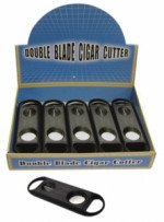 Guillotine & V-Cut Combo Cutter Display Box of 24 - (Black Plastic)
