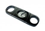 Gun Metal Guillotine Cigar Cutter (Heavy Bodied in Gift Box) - Double Blade
