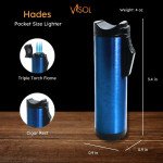 Hades Triple Flame Torch Lighter - Blue