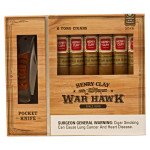 Henry Clay War Hawk Toro Cigar Sampler with a Branded Huntsman Pocket Knife