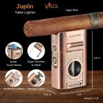 Joplin Quad Torch Flame Lighter - Bronze