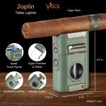 Joplin Quad Torch Flame Lighter - Green