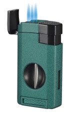 Kamet V Cutter Green Triple Torch Cigar Lighter
