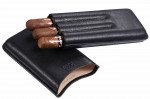 Legend Black Genuine Leather Cigar Case