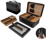 Manhattan XL Black Travel Humidor