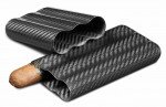 Night Carbon Fiber 3 Finger Cigar Case