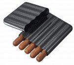 Night II Carbon Fiber Cigar Case - 5 Finger