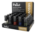 Palio Vesuvio Triple Jet Lighter 20 Count Display 5 Color Assortment