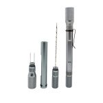 Pokey 2 Cigar Punch, Poker, and Roach Clip - Gunmetal