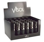 Retail Package - Bulldog Black Matte Quad Flame Lighter 24 count