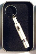 Retractable Bullet Cutter Key Chain in Gift Box (Silver)