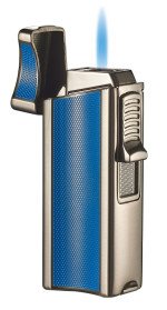 Ridge Blue Single Flame Torch Lighter with Cigar Rest