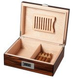 Ridge Macassar Ebony Wood Cigar Humidor
