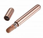 Sigma Rose Gold Finish Stainless Steel Cigar Tube