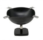 Smokin Ash Quadrangle Square Ashtray - Powder Coat (Black Matte - Raised Desktop)