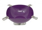 Smokin Ash Quadrangle Square Ashtray - Powder Coat Gloss Metallic (Purple)