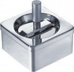 Square Stainless Steel Push Down Cigarette Ashtray