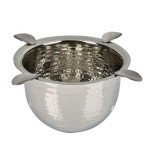 Stinky Tall Ashtray Stainless Steel - Hammered