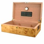 Toulouse Humidor with High Lacquer Mapa Burl Finish