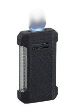 Vinson Flat Torch Flame Lighter with Cigar Punch - Black