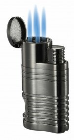 Visol Capitol Gunmetal Quad Flame Torch Lighter