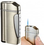 Visol Nolet Satin Titan Wind-Resistant Torch Flame Lighter