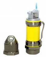 Visol Storm Gunmetal and Yellow High Altitude Windproof Lighter