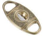 Wild West V Antique Gold Wedge Cigar Cutter