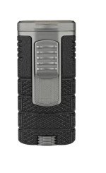 Xikar Tactical Triple Triple-Jet Lighter Black & Gunmetal