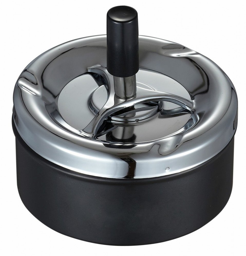 Spinner Black Spinning Ashtray For Cigarettes cigar accessory by Visol