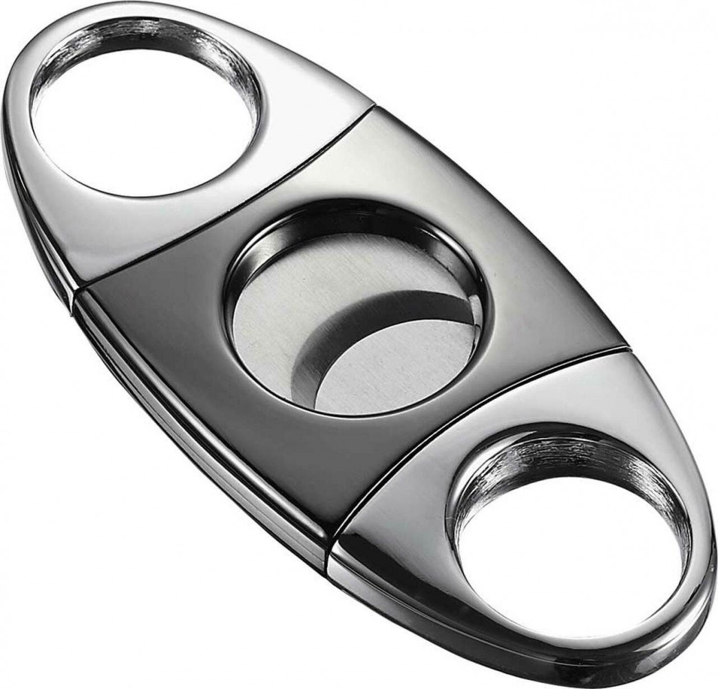 Visol Darth High Polish Silver & Gunmetal Cigar Cutter cigar accessory